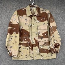 Vintage USGI Desert Camo BDU Field Jacket Mens Medium Short Combat Coat 80s