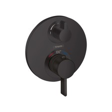 Hansgrohe 15757671 Ecostat S Thermostatic Trim w/ Volume Control Matte Black