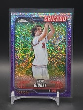 2024-25 Topps Chrome #76 Josh Giddey Purple Glitter Refractor #/299