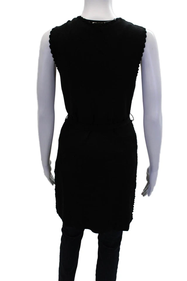 Suéter envolvente Kobi Halperin para mujer sin mangas con cinturón negro talla extra pequeña Foto 4 de 4