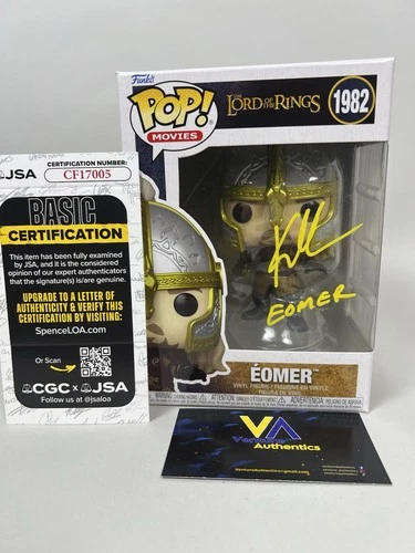 Karl Urban Signed Eomer Lord of the Rings WS Funko Pop w/ JSA COA