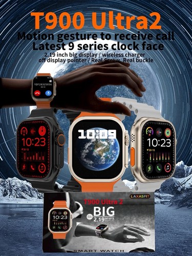 T900 Ultra Smart Watch 2.09" Touch Screen Fitness Tracker – - Picture 4 of 5