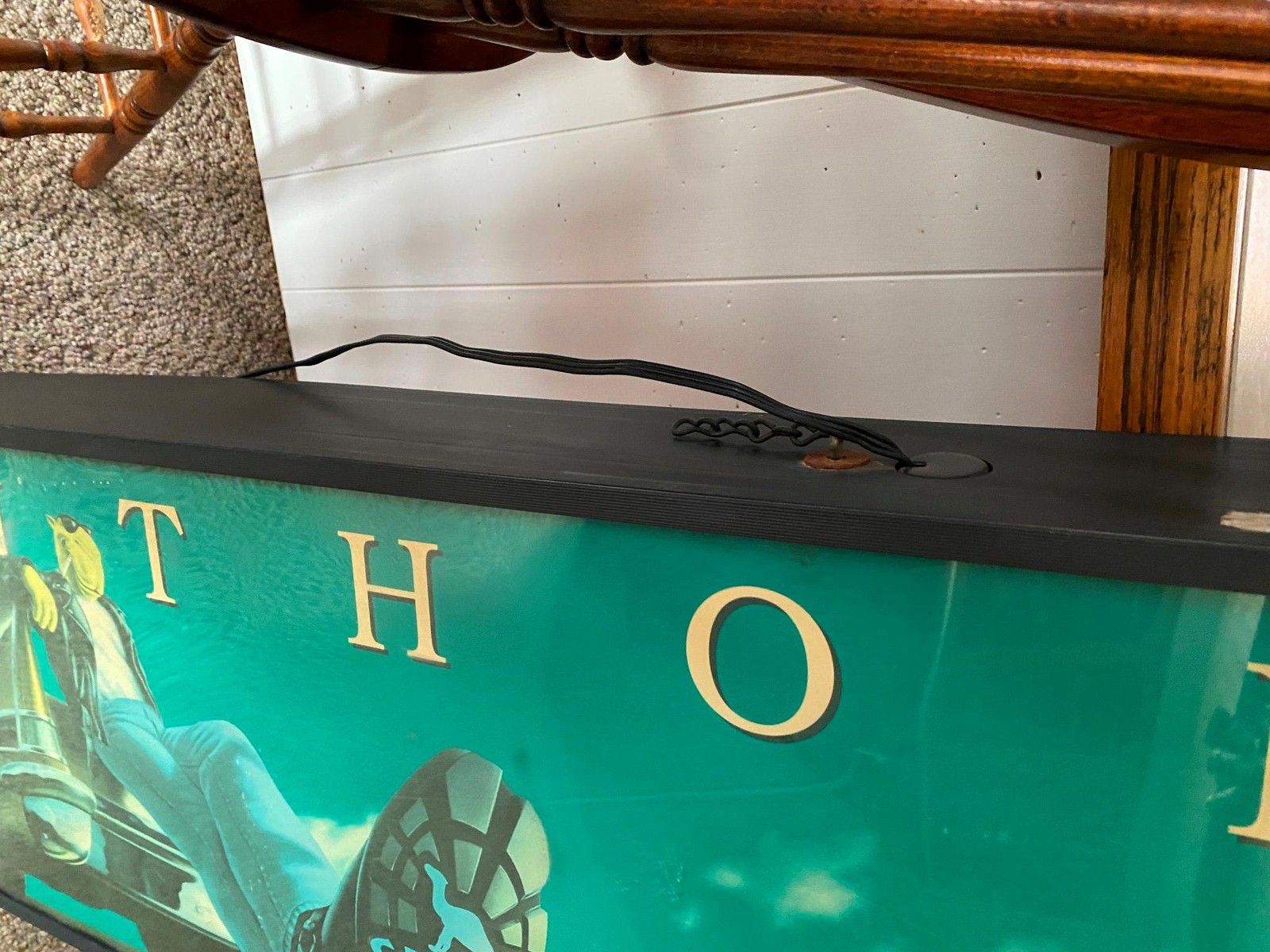 Vtg Joe Camel Double side Light up sign advertising man cave tobacciana 50x15