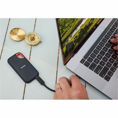 8TB SanDisk USB-C USB External Extreme Portable SSD SDSSDE61-8T00