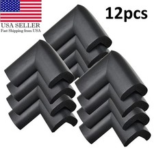 12PCS Child Baby Desk Table Corner Edge Protector Soft Safety Foam Cushion Guard