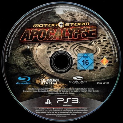 MotorStorm Apocalypse PS3 Spiel Nur Disc Rennen Sport Racing PlayStation3 Game