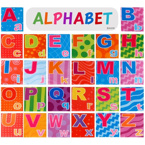 26 PCS Baby Soft Alphabet Cards, ABC Learning Flash Cards with Storage Bag, W... - Picture 3 of 7