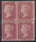 1858 1d Red Plate 95 Block of 4 MOUNTED MINT