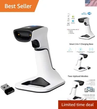 Wireless Barcode Scanner 1D 2D Portable Handheld USB Bluetooth POS Scanner
