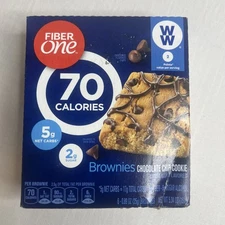 Fiber One 70 Calories Brownies Chocolate Chip Cookie Bars 5.34 oz