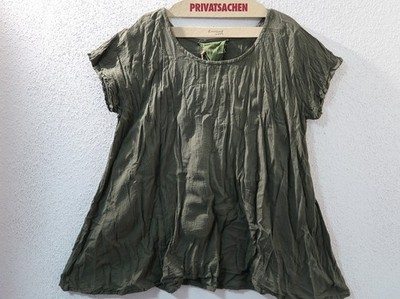 PRIVATSACHEN Shirt Tunika A-Linie Bio-Baumwolle 44-46-48 (2) NAHRUND mimos grün