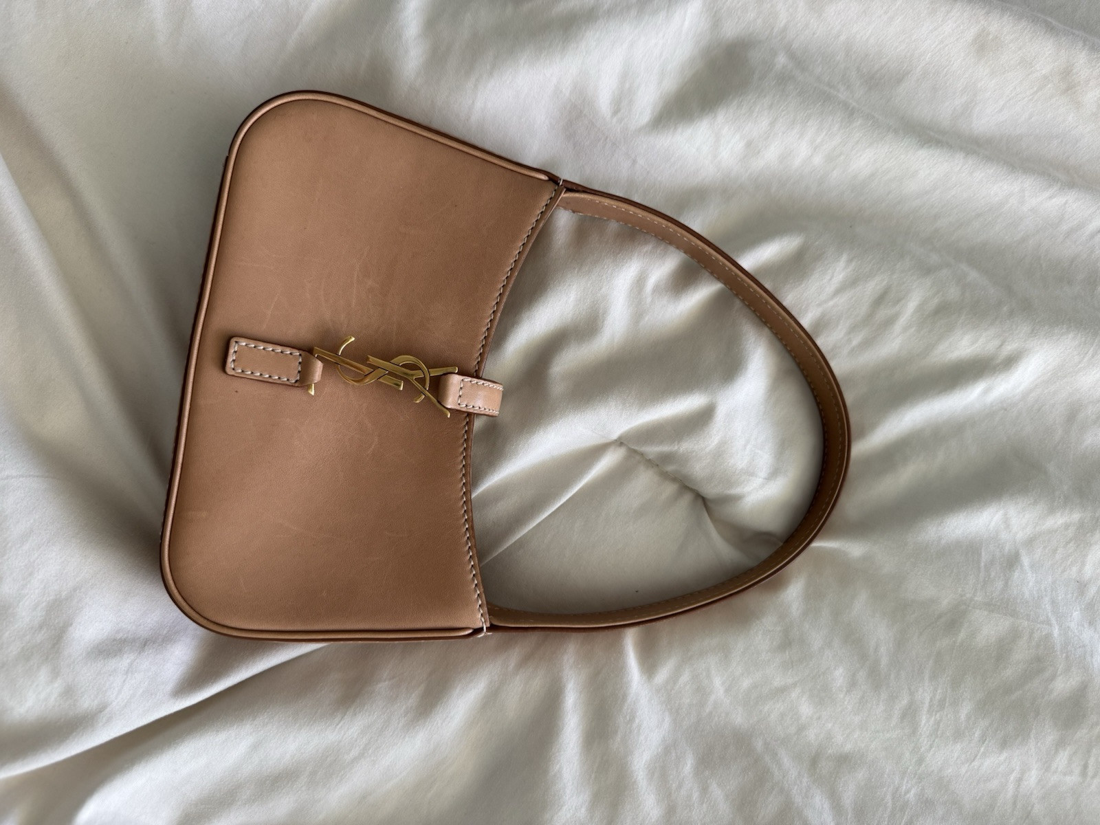 Saint Laurent Borsa 5 A 7 Mini Borsa Beige