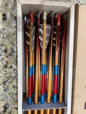 Ben Pearson Archery Vintage Footed Arrows Box of 12