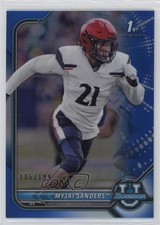2021-22 Bowman U Chrome Prospects Blue Refractor 106/199 Myjai Sanders #16 ms9