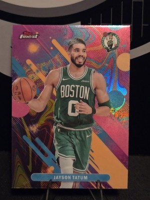 2025-26 Topps Finest Jayson Tatum common OIL SPILL #21