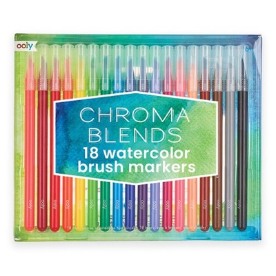 Ooly Chroma Blends Watercolor Brush Markers, Pens for Writing & Hand Letterin...