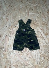 Carhartt Kids Camo Bib Overall Shorts Sz 6M