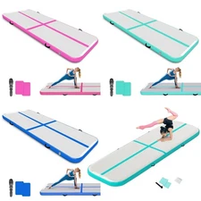 13ft Yoga Air Tumbling Track Inflatable Training Gymnastics Gym Mat w/ Pump US