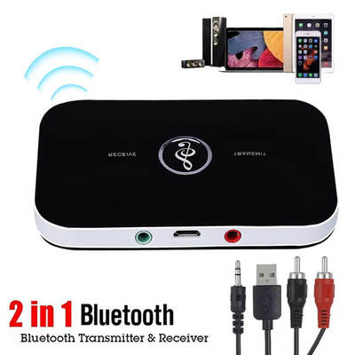 Bluetooth 5.0 Transmitter Empfänger Sender 2in1 Aux Audio Adapter TV Kopfhörer