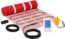 30 sqft Electric Floor Heat Mat Kit, 120V Underfloor Radiant Heating System
