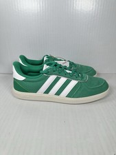 Size 8 Adidas Women  s Breaknet Sleek Court Green / White / Clear Pink JH6896