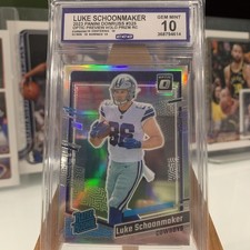 2023 DONRUSS OPTIC PREVIEW HOLO #325 LUKE SCHOONMAKER GEM MINT 10 COWBOYS RC 