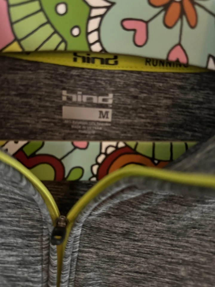 Задняя работает 3/4 молнии Athletic укороченный куртка серый - Изображение 2 из 3