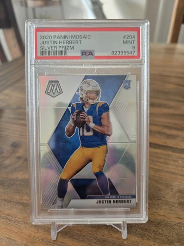 2020 Panini Mosaic Silver Prizm Justin Herbert RC 