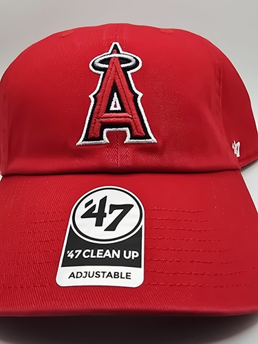 '47 Brand Anaheim Angels Hat Cap Strapback Red White MLB Baseball Logo - Picture 3 of 5