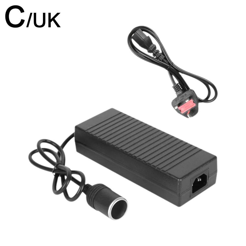 Car Power Adapter Converter 110/240V To 12V 15A Cigarette Lighter Socket Plug