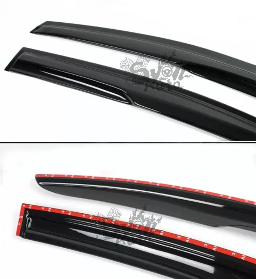 SE ADAPTA A 2010-2024 LEXUS GX460 JDM 3D ONDULADO ESTILO MUGEN VENTANA VISERA PROTECCIÓN CONTRA LA LLUVIA VENTILACIÓN Foto 4 de 4