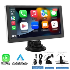 9 inch Touch Screen Car Portable Wireless RDS CarPlay Android Auto Radio 1024P