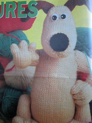 RARE ALAN DART TOY KNITTING PATTERN GROMIT SHAUN SHEEP SOFT CHARACTER TOYS