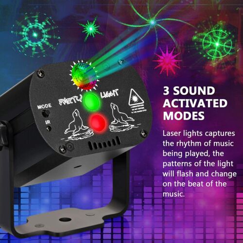 1024 Pattern RGB Laser Light Projector Party Light Decoration Disco Stage Light - Picture 4 of 12