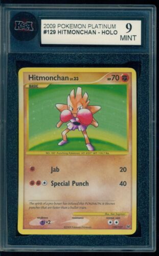 2009 Pokemon Platinum #129 Hitmonchan -Holo secret rare KSA 9 Mint - Picture 1 of 2