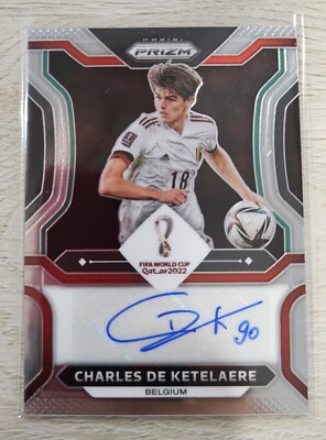 2022 Panini Prizm FIFA World Cup CHARLES DE KETELAERE CDK AUTO
