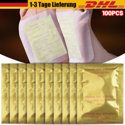 MARKENLOS Detox Fußpflaster Fuß Pflaster Fußpflege Entgiftungspflaster mit Bambusessig