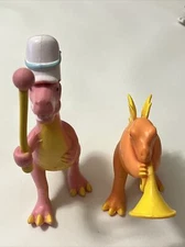 Lot Of 2 Ankyo DINOSAURS Marching Band Playing Instruments