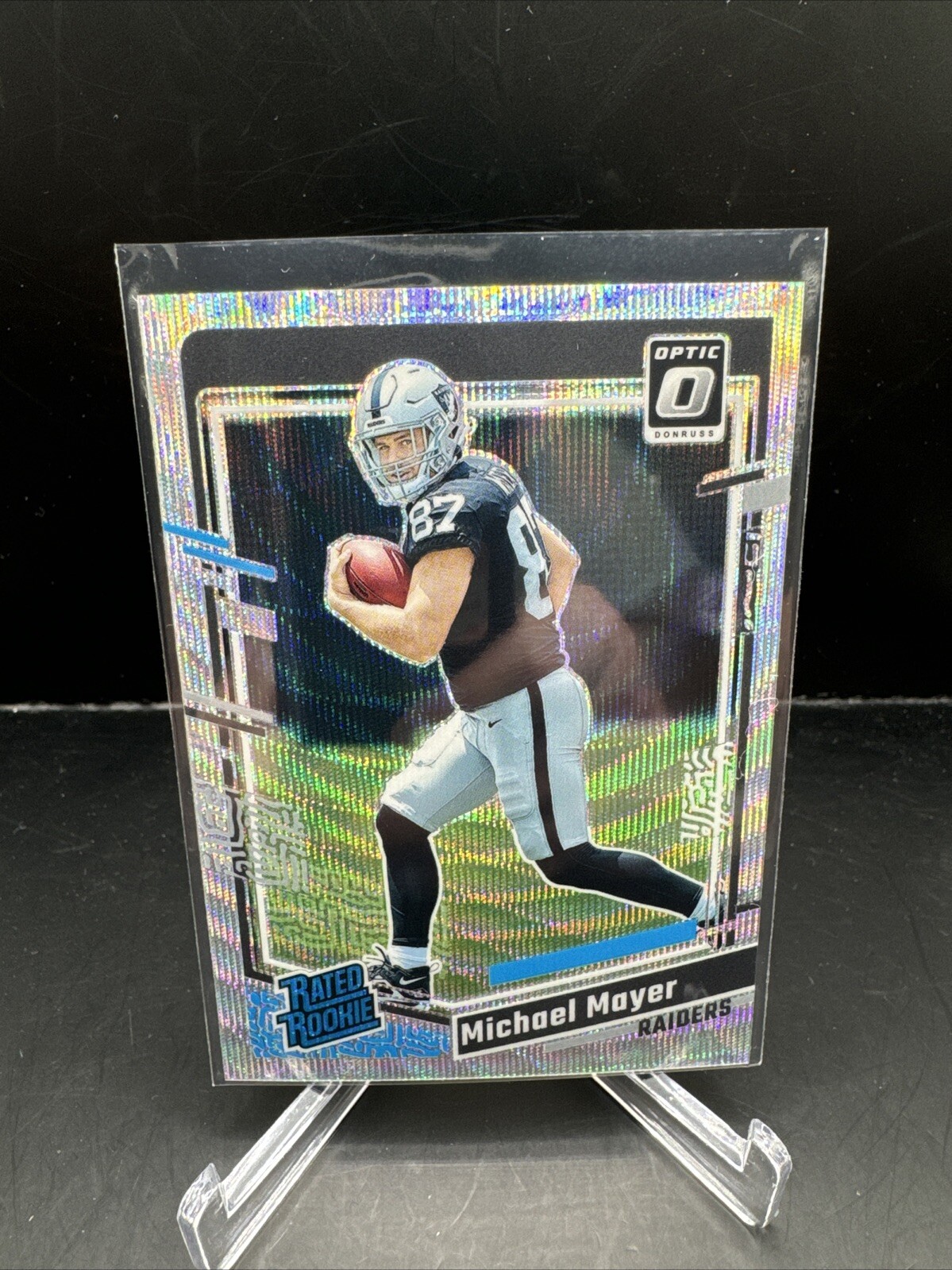 MICHAEL MAYER 2023 DONRUSS OPTIC RATED ROOKIE SILVER WAVE RC /300 #260 SP Prizm