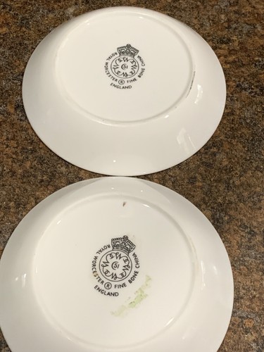 Royal Worcester England Grey Rose Pin dish/tray 2 lot - Picture 6 of 8
