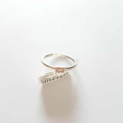 585 Gold Ring with Diamond 0.06ct. VVS/TW size 54 made in Germany