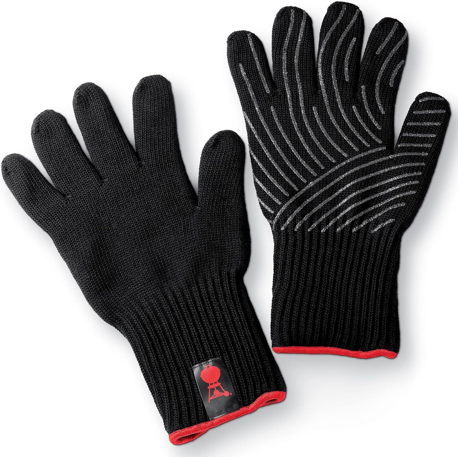 Weber, set guanti da grill in tessuto misto kevlar con silicone L/XL