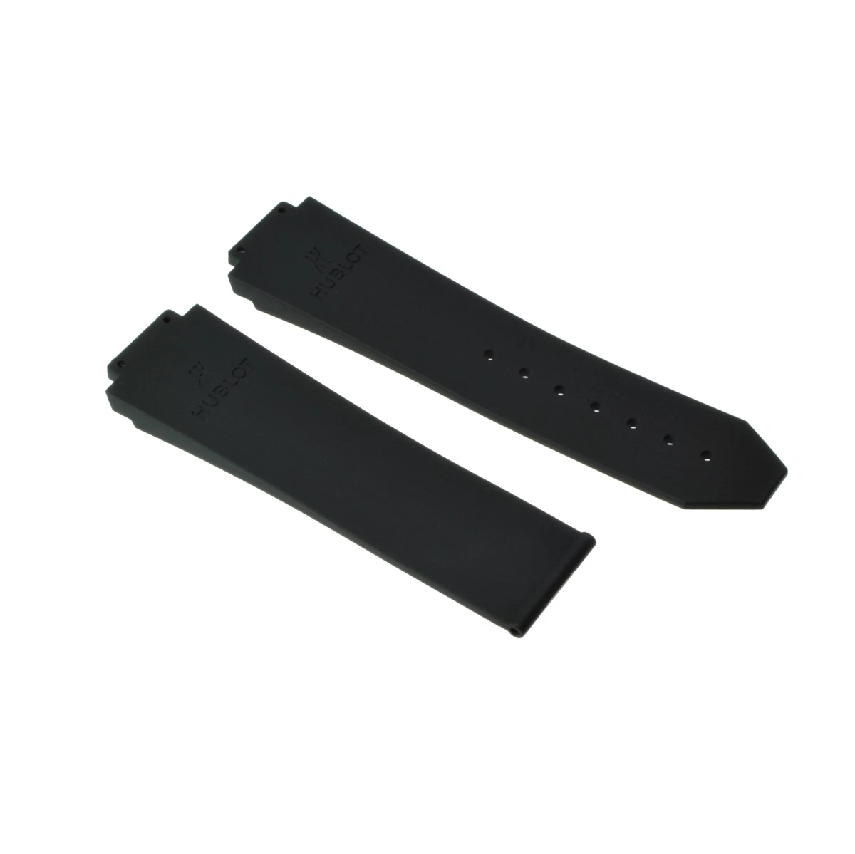 Original HUBLOT rubber bracelet black smooth finish for HUBLOT Big Bang 44 mm