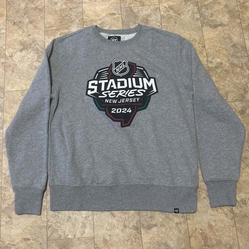 NHL Stadium Series 2024 New Jersey 47 Brand Crewneck Pullover Size Large