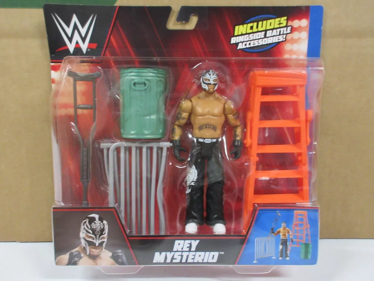 WWE Action Figure The Rock with Ringside Battle Accessories