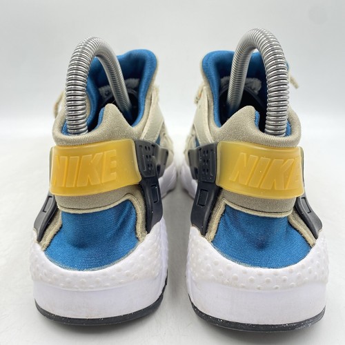 Nike Air Huarache beige blau gelb Turnschuhe Größe UK 5 Damen Fitnessstudio Laufen Yoga - Bild 5 von 8