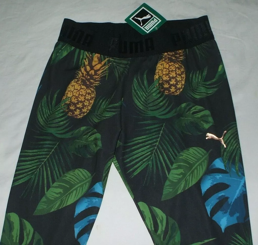 Puma Statement Leggings Size L Pineapple