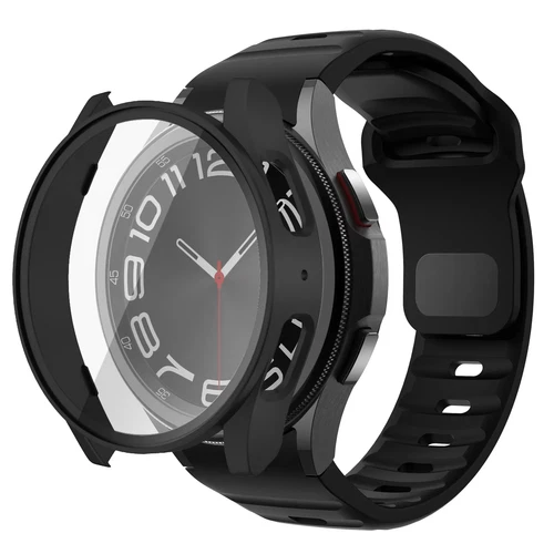 Band + Case Cover For Samsung Galaxy Watch 7/6/5/4/FE 40/44mm Silicone Strap - Picture 29 of 30