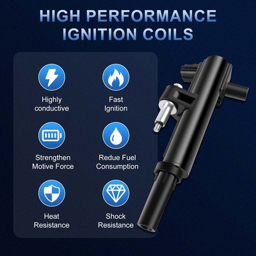 8 Ignition Coil Fit For Dodge Dakota Jeep Commander Grand Cherokee Ram V8 4.7L - Picture 3 of 14