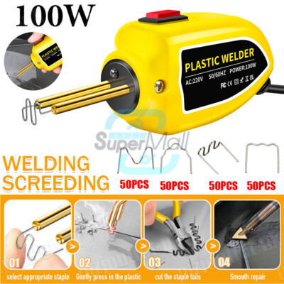 Mini 100W Hot Stapler Plastic Welding Machine Car Bumper Soldering Repair Tool